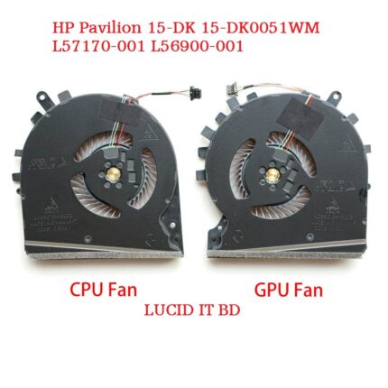 New CPU GPU Cooling Fan For HP Pavilion 15-DK 15-DK0051WM L57170-001 L56900-001